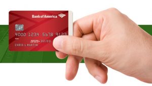 A credit card with an EMV chip.